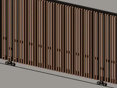 sliding entrance gate 3D model