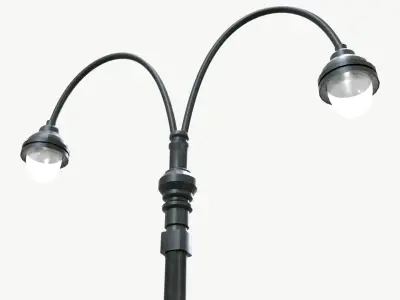 LowPoly street lamp Low-poly 3D model