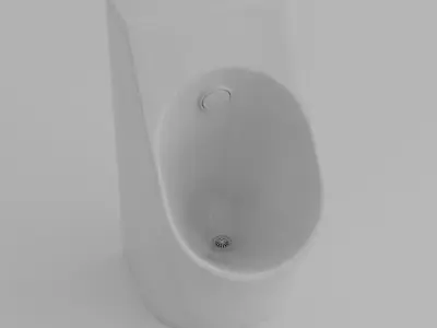 Urinal 3D Model - High-Quality Architectural Asset Low-poly 3D model