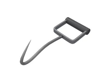 Hay Hook v1 003 Low-poly 3D model