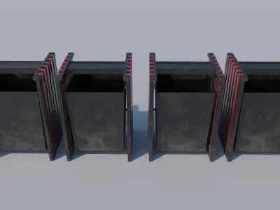 Realistic Trash Can - 3D Asset with Multiple Variants Low-poly 3D model