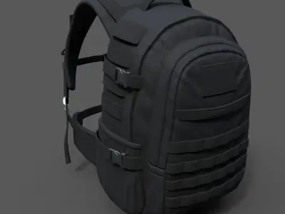 Backpack Camping Generic military human bag storqge baggage  Low-poly 3D model