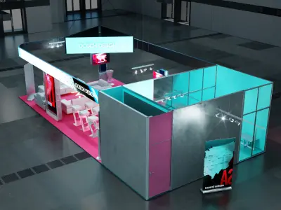 DOSCH 3D - Trade Show Exhibition V2 3D model