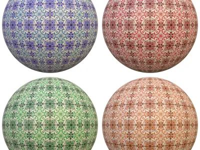 tile patterned 135-seamless-4k-pbr  Texture