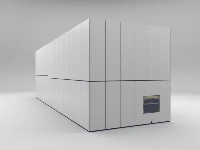 ASML EXE 5000 EUV Lithography machine Low-poly 3D model