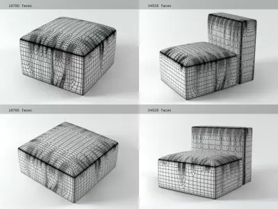 Blo sofa system 3D model
