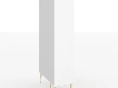 Diana 2 Drawer and 2 Door Wardrobe 3D model