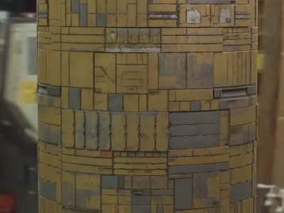 Scifi Wall Panel Texture Set C Texture