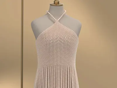 Vintage Pearl Top 3D model