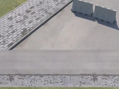 pavement piece of metal 3D model