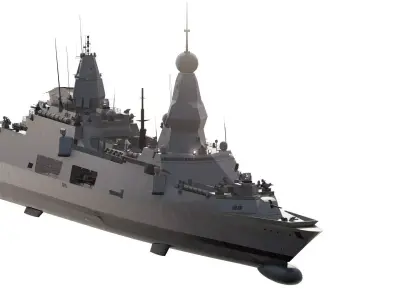 INDIAN NAVY MULTI ROLE DISTROYER 3D model