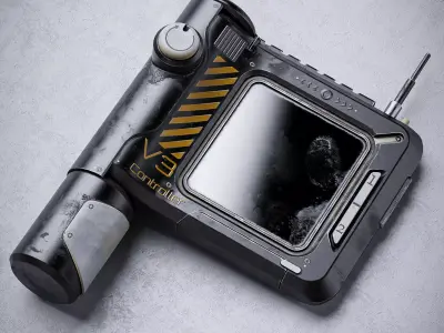 Sci-Fi Controller V3 Low-poly 3D model