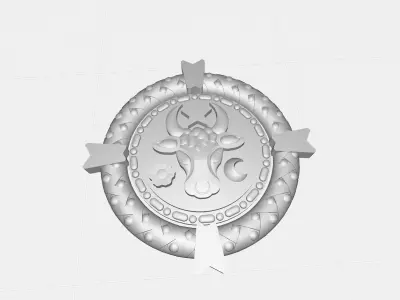 Old Moldavia Church Emblem 3D model
