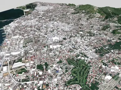 Cityscape Cebu Philippines 3D model