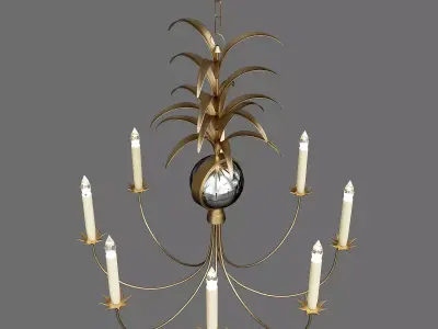 Gramercy Medium 6 Light Chandelier 3D model