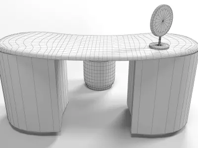 Passion Coiffeuse table model Armani Casa Series 3D model