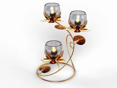 Lotus T- Lite Holder 3D model