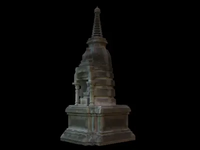 buddha small temple 3D model