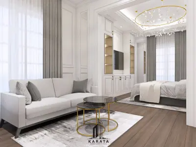 Design Master Bedroom Classic Low-poly 3D model
