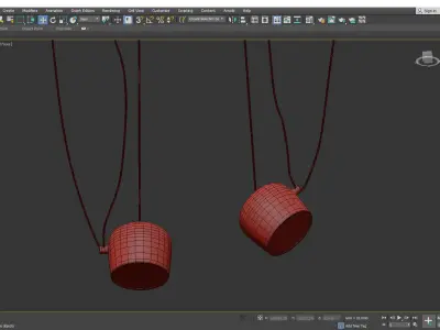 Aim Small LED Pendant Light Low-poly 3D model