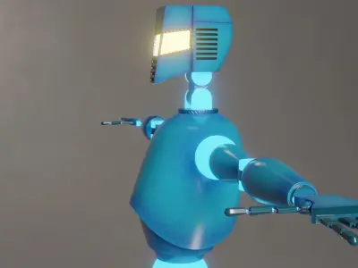 Humanoid Robot 3D model purchase