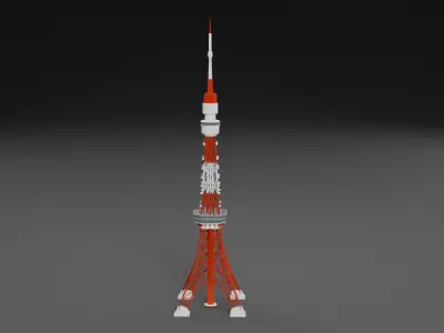Asian Building Pack Japan China Korea Low-poly 3D model