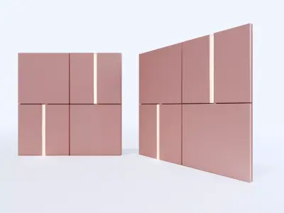 Wall decorative light 3d panel  Free 3D model