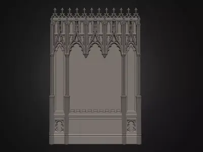 Gothic pannel 3D model