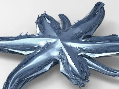Starfish Sci fi pathway flooring  3D model