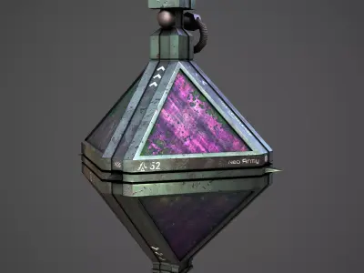 Sci-Fi Granade Low-poly 3D model