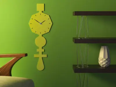 Codice Clock Lime Green 3D model