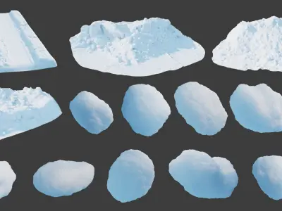  Easy Snow KitBash Pack 