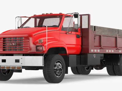  Chevrolet Kodiak C6500 Work Truck with Flatbed Red 