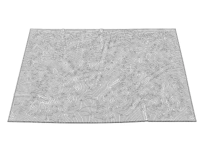 Arabesque snowflake baby blanket 3D model