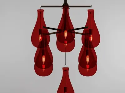 DROP 1 chandelier 3D model