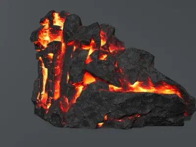 Skull Gate 11 Low-poly 3D model