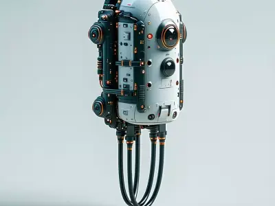 SciFi Floating Robot Drone 3D Model Low-poly 3D model