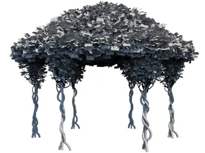 Gazebo Greenery 3D model