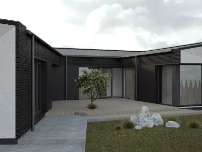 Modern house  3D model 6