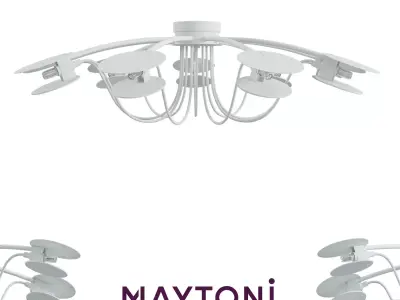 Ceiling lamp Austerity MOD342-CL-09-W Maytoni Modern Free 3D model