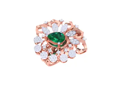 Women Ring  Render 3dm STL OBJ FBX Details 3D print model 300