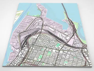 The Port of Oakland California  United States of America 3D model