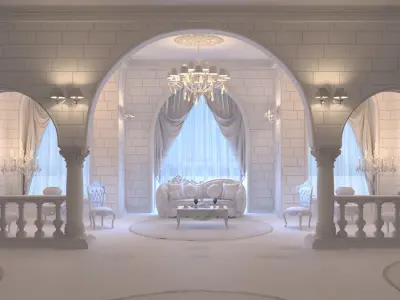 Classic Interior Scene 3D model