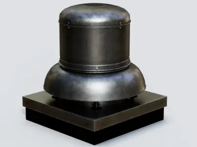 Roof Vent 17 Low-poly 3D model