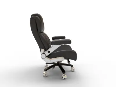 Big and Tall Leather Office Chair 3D model