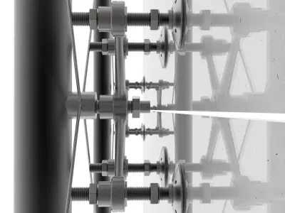 Glass Structure -Spider System 3D model