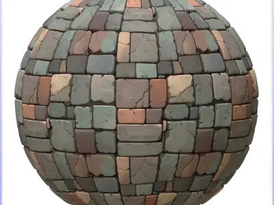 Stylized Stone Floor Seamless Texture Texture 2