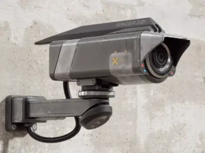 Sci-fi Security Camera PBR Low-poly 3D model