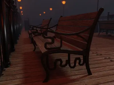 Landing Stage Pier 3D model
