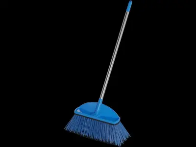 Brooms mops and window squeegees Broom Low-poly 3D model